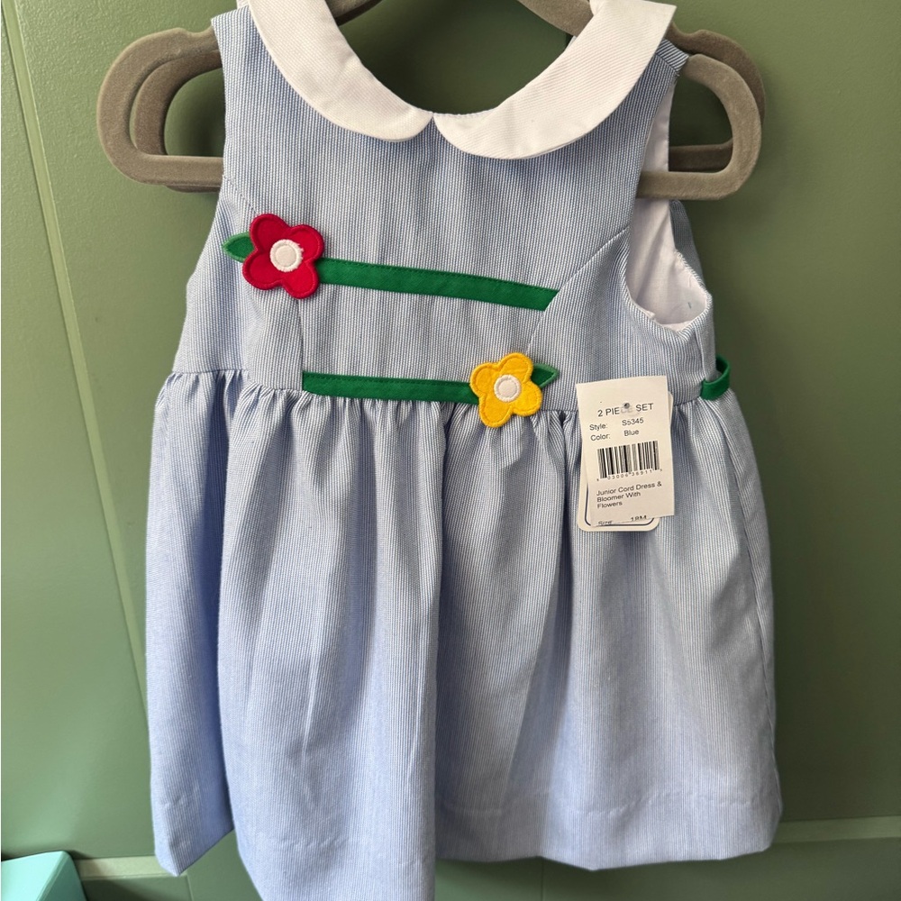 Junior cord dress with bloomers